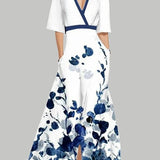 Lea | Completo Elegante Maxi Abito Midi Glamour Bordo Mare