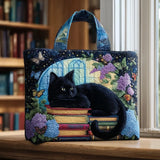 Sacchetto Artigianale - Gatto Nero su Libri