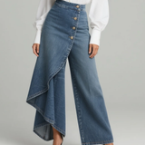 Aurora - Pantaloni avvolgenti in denim