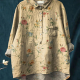 Leticia | Maglietta Casual in Stile Vintage con Motivo Floreale per Donne