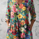 Elena | Blusa lunga con scollo a V