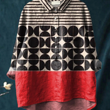 Adriana | Camicia Casual per Donna con Motivo Geometrico
