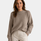 Mae | Maglione a Collo Rotondo e Maniche Voluminose