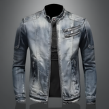 Alexo - Giacca di jeans da uomo retrò