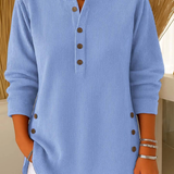 Livia | Maglione tunica con bottoni
