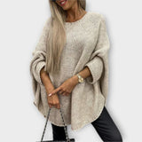 Isabelle - Maglione femminile a maglia con scollo rotondo