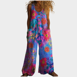 Eleonora | Salopette Stampata Fluida