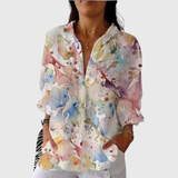 Eleonora | Blusa leggera e colorata con stampa