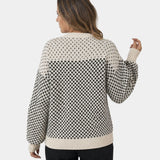 Rachael | Maglione a Collo Rotondo in Blocchi di Colore