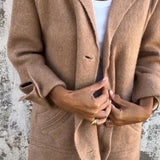Baylea - Giacca casual con revers e chiusura a bottoni con un solo petto