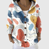 Margherita | Cardigan Confortevole con Cappuccio in Maglia