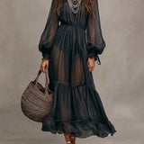 Naomi | Abito Midi Elegante con Collo a V