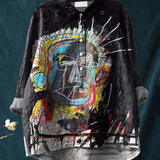 Maribel | Maglietta Casual d'Arte di Pittura Astratta Vintage