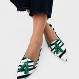 Viola | Mocassini Zebra Verde
