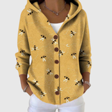 Emma | Cardigan Confortevole con Cappuccio in Maglia