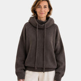 Marie | Maglione Morbido con Collo Alto e Cappuccio