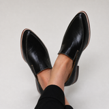 Anna | Mocassino Patchwork Nero
