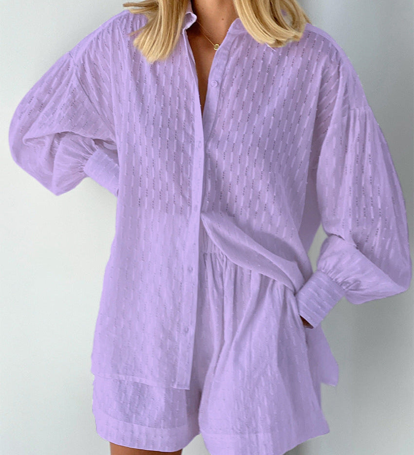 Stella | Completo Camicia e Pantaloni Corti Leggeri
