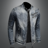 Alexo - Giacca di jeans da uomo retrò
