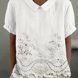 Valentina | Camicia Ricamata a Fiori