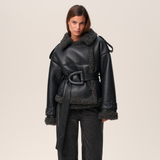 Elvira | Cappotto in Shearling con Cintura