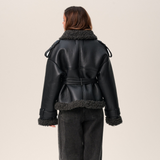 Elvira | Cappotto in Shearling con Cintura