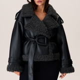 Elvira | Cappotto in Shearling con Cintura