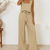 Gaia | Completo Top Minimalista e Pantaloni Svasati