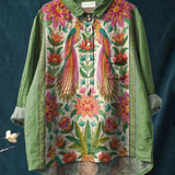 Trinidad | Maglietta Casual in Stile Vintage con Motivo Floreale per Donne