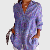 Giulia | Blusa leggera e colorata con stampa
