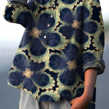 Nieves | Camicia Casual Vintage Floreale per Donne