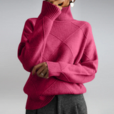 Laura | Lussuoso maglione in cashmere con collo alto