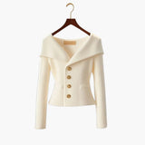 Gilet Corto A Costine Elegante per Donna – Maglione Buttoned Confortevole