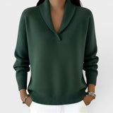 Évelyne | Maglione comodo in maglia con scollo a V