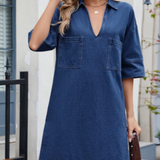 Elena - Abito casual in jeans