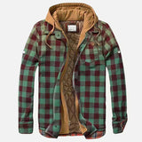 Alain – Giacca a quadri con patchwork per uomo