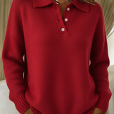 Maribel | Maglione in maglia con colletto polo