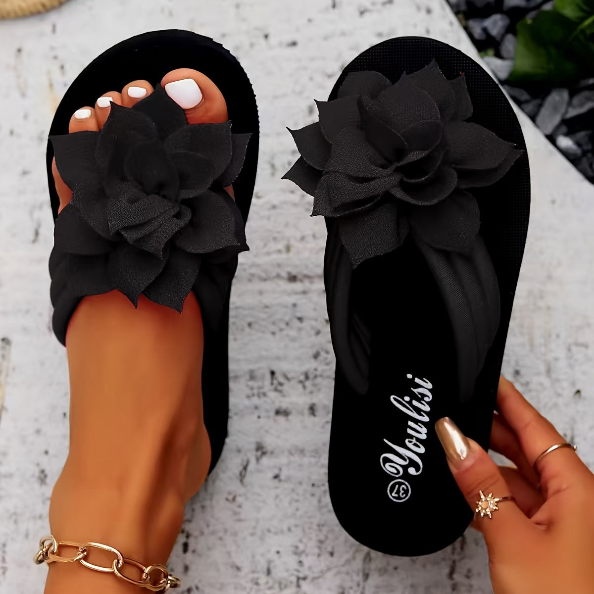 Livia | Sandali Fiore Elegante