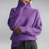 Laura | Lussuoso maglione in cashmere con collo alto