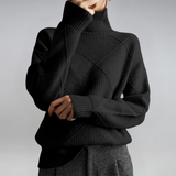 Laura | Lussuoso maglione in cashmere con collo alto