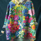 Lucía | Camicia Casual in Stile Vintage con Motivo Floreale per Donne