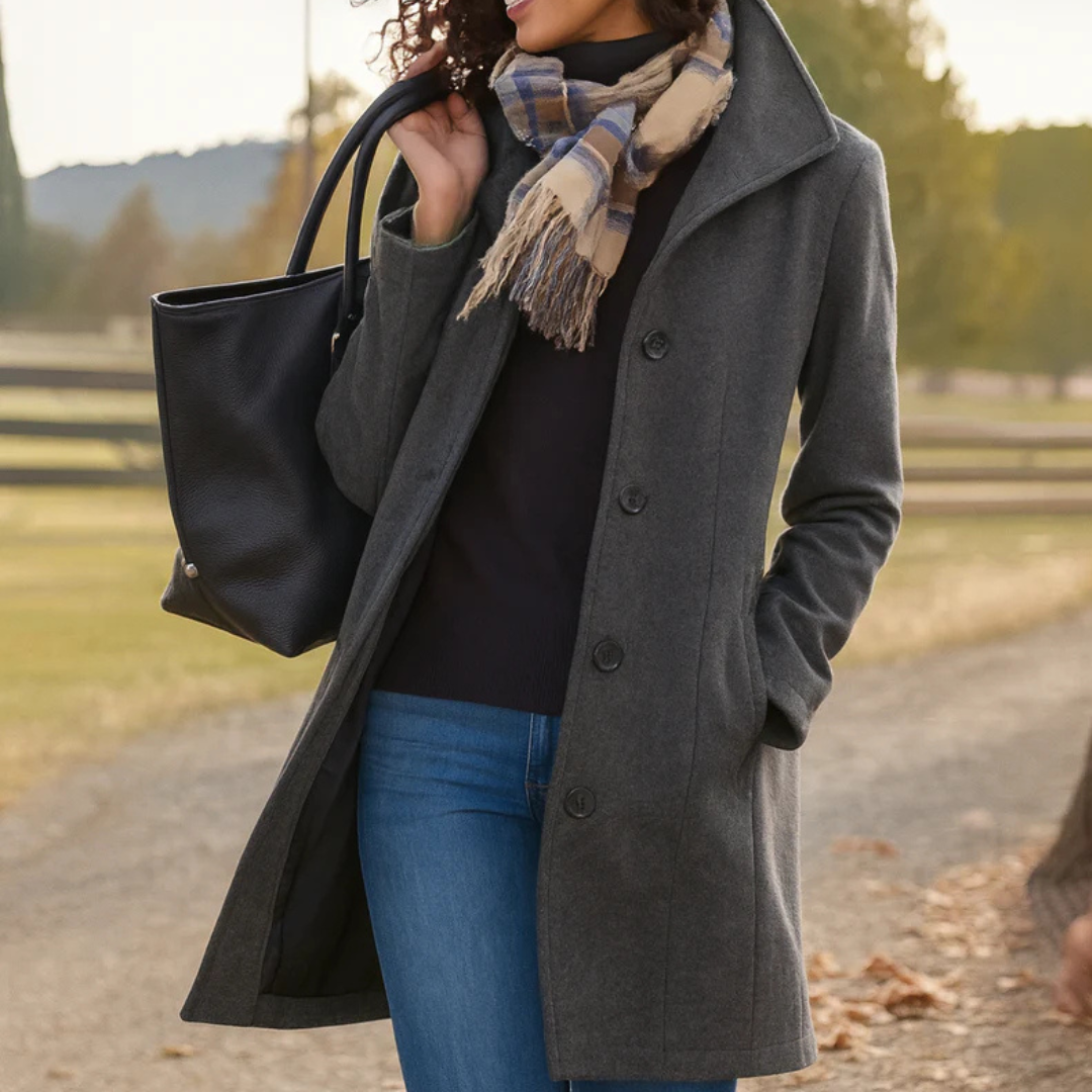 Iris | Cappotto a Un Bottone