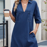 Elena - Abito casual in jeans