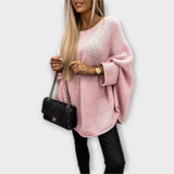 Isabelle - Maglione femminile a maglia con scollo rotondo