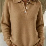 Maribel | Maglione in maglia con colletto polo