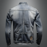 Alexo - Giacca di jeans da uomo retrò