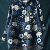Laura | Camicia Casual con Stampa Floreale Artistica