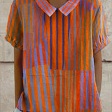 Giulia | Camicia a Strisce Geometriche