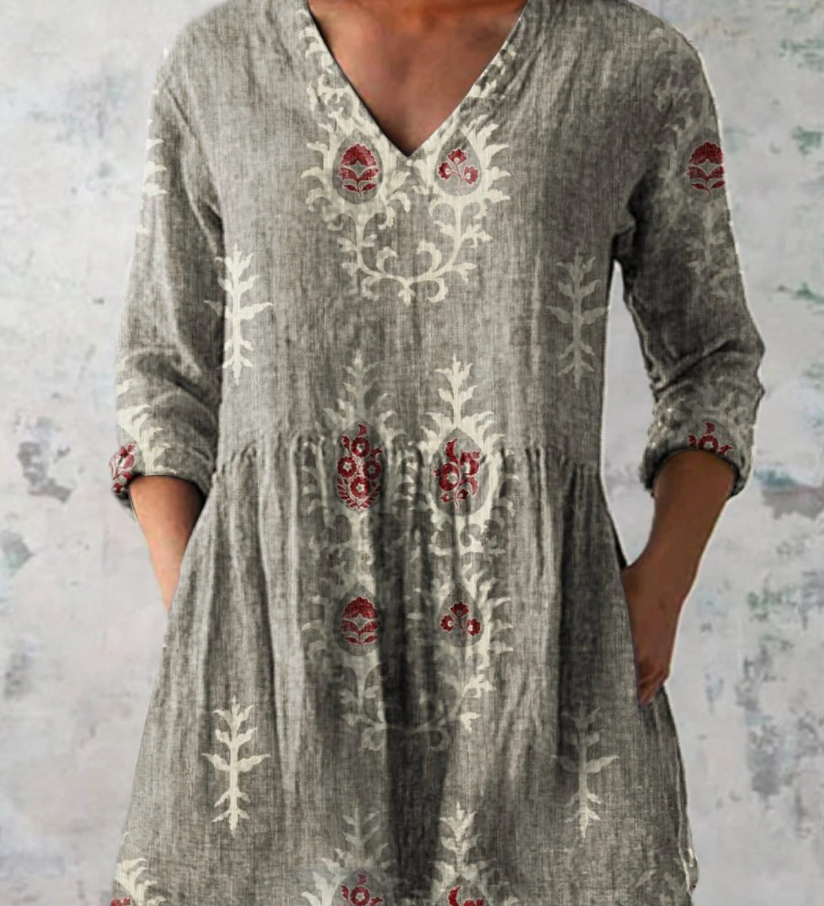 Rebecca | Blusa lunga con scollatura a V