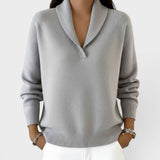 Évelyne | Maglione comodo in maglia con scollo a V